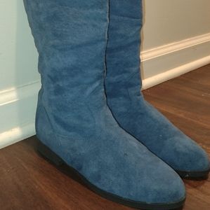 Jack Sprat Blue Suede Boots